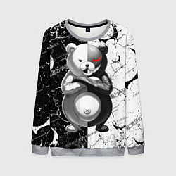 Свитшот мужской Monokuma - Danganronpa, цвет: 3D-меланж