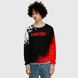 Свитшот мужской Farcry текстура краски, цвет: 3D-меланж — фото 2