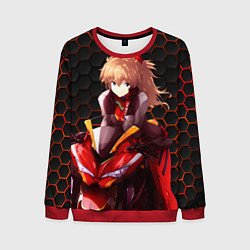 Свитшот мужской Аска из Евангелиона, цвет: 3D-красный
