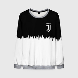 Свитшот мужской Juventus белый огонь текстура, цвет: 3D-меланж