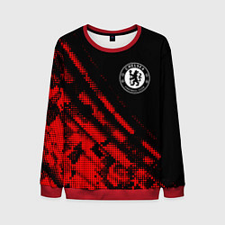 Свитшот мужской Chelsea sport grunge, цвет: 3D-красный