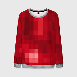 Мужской свитшот Red cubes abstraction