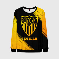 Свитшот мужской Sevilla - gold gradient, цвет: 3D-черный