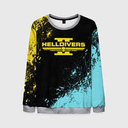 Свитшот мужской Helldivers 2: Skull Logo, цвет: 3D-меланж