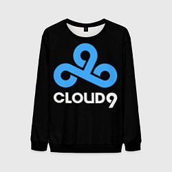Свитшот мужской Cloud9 - esports logo, цвет: 3D-черный