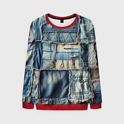 Мужской свитшот Patchwork denim - vogue