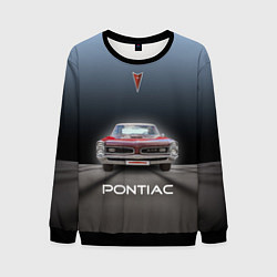 Свитшот мужской Американский масл-кар Pontiac GTO, цвет: 3D-черный