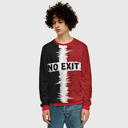 Свитшот мужской Выхода нет, цвет: 3D-красный — фото 2