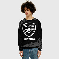 Свитшот мужской Arsenal sport на темном фоне, цвет: 3D-черный — фото 2