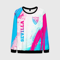 Мужской свитшот Sevilla neon gradient style вертикально