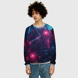 Свитшот мужской Конструкция с ярким свечением, цвет: 3D-меланж — фото 2