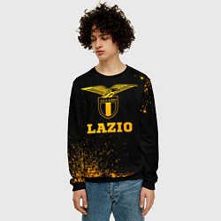 Свитшот мужской Lazio - gold gradient, цвет: 3D-черный — фото 2