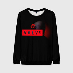 Свитшот мужской Valve afro logo, цвет: 3D-черный