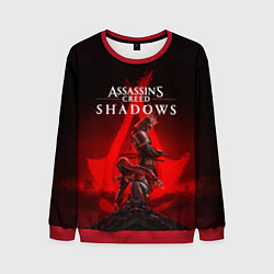 Свитшот мужской Главные герои Assassins creed shadows, цвет: 3D-красный