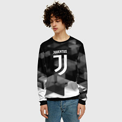 Свитшот мужской Juventus geometry fc, цвет: 3D-черный — фото 2