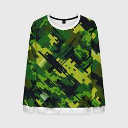 Свитшот мужской Camouflage - pattern ai art, цвет: 3D-белый