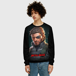 Свитшот мужской Веном Снейк из игры Metal gear, цвет: 3D-черный — фото 2