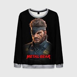 Свитшот мужской Веном Снейк из игры Metal gear, цвет: 3D-меланж