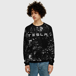 Свитшот мужской Tesla black ice, цвет: 3D-черный — фото 2