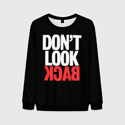 Свитшот мужской Dont look back - the call, цвет: 3D-черный