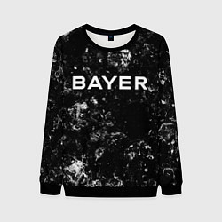 Свитшот мужской Bayer 04 black ice, цвет: 3D-черный