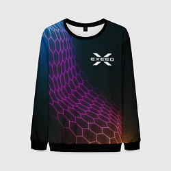 Мужской свитшот Exeed neon hexagon