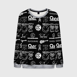 Мужской свитшот Rock band pattern