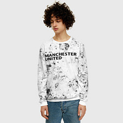 Свитшот мужской Manchester United dirty ice, цвет: 3D-белый — фото 2