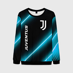 Свитшот мужской Juventus неоновые лампы, цвет: 3D-черный