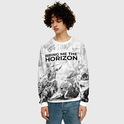 Свитшот мужской Bring Me the Horizon white graphite, цвет: 3D-белый — фото 2