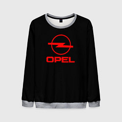 Свитшот мужской Opel red logo auto, цвет: 3D-меланж