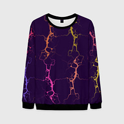 Мужской свитшот Молнии на пурпурном