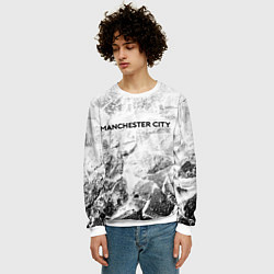 Свитшот мужской Manchester City white graphite, цвет: 3D-белый — фото 2