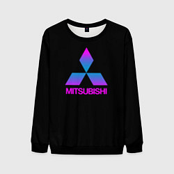 Свитшот мужской Mitsubishi gradient, цвет: 3D-черный