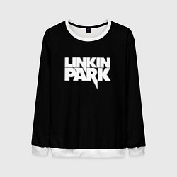 Свитшот мужской Lnkin park logo white, цвет: 3D-белый