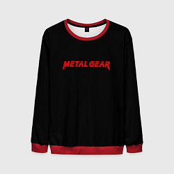 Свитшот мужской Metal gear red logo, цвет: 3D-красный