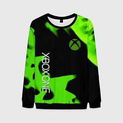 Мужской свитшот Xbox one green flame