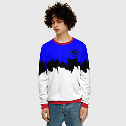 Свитшот мужской BMW sport texture, цвет: 3D-красный — фото 2