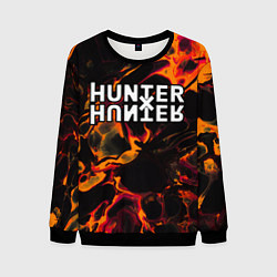 Свитшот мужской Hunter x Hunter red lava, цвет: 3D-черный