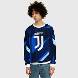 Свитшот мужской Juventus sport geometry steel, цвет: 3D-белый — фото 2