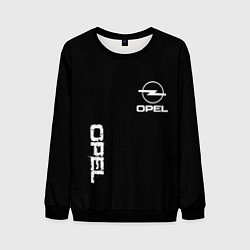 Свитшот мужской Opel white logo, цвет: 3D-черный