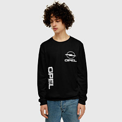 Свитшот мужской Opel white logo, цвет: 3D-черный — фото 2