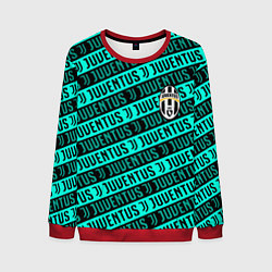 Свитшот мужской Juventus pattern logo steel, цвет: 3D-красный