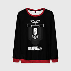 Свитшот мужской Радуга лого гейм, цвет: 3D-красный