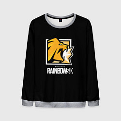 Свитшот мужской Радуга 6 онлайн гейм, цвет: 3D-меланж