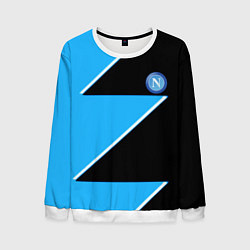 Свитшот мужской Napoli fc geometry blue, цвет: 3D-белый