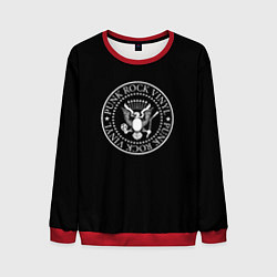 Свитшот мужской Ramones logo rock, цвет: 3D-красный