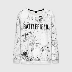 Свитшот мужской Battlefield dirty white craters, цвет: 3D-белый