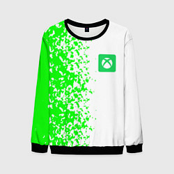 Мужской свитшот Xbox кислотные зеленые краски