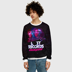 Свитшот мужской Герои Lost records bloom and rage, цвет: 3D-белый — фото 2